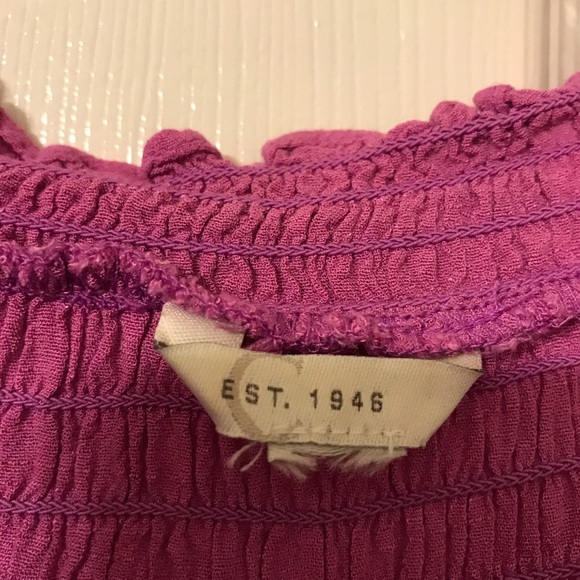 Fuchsia rayon tunic - Picture 3 of 6